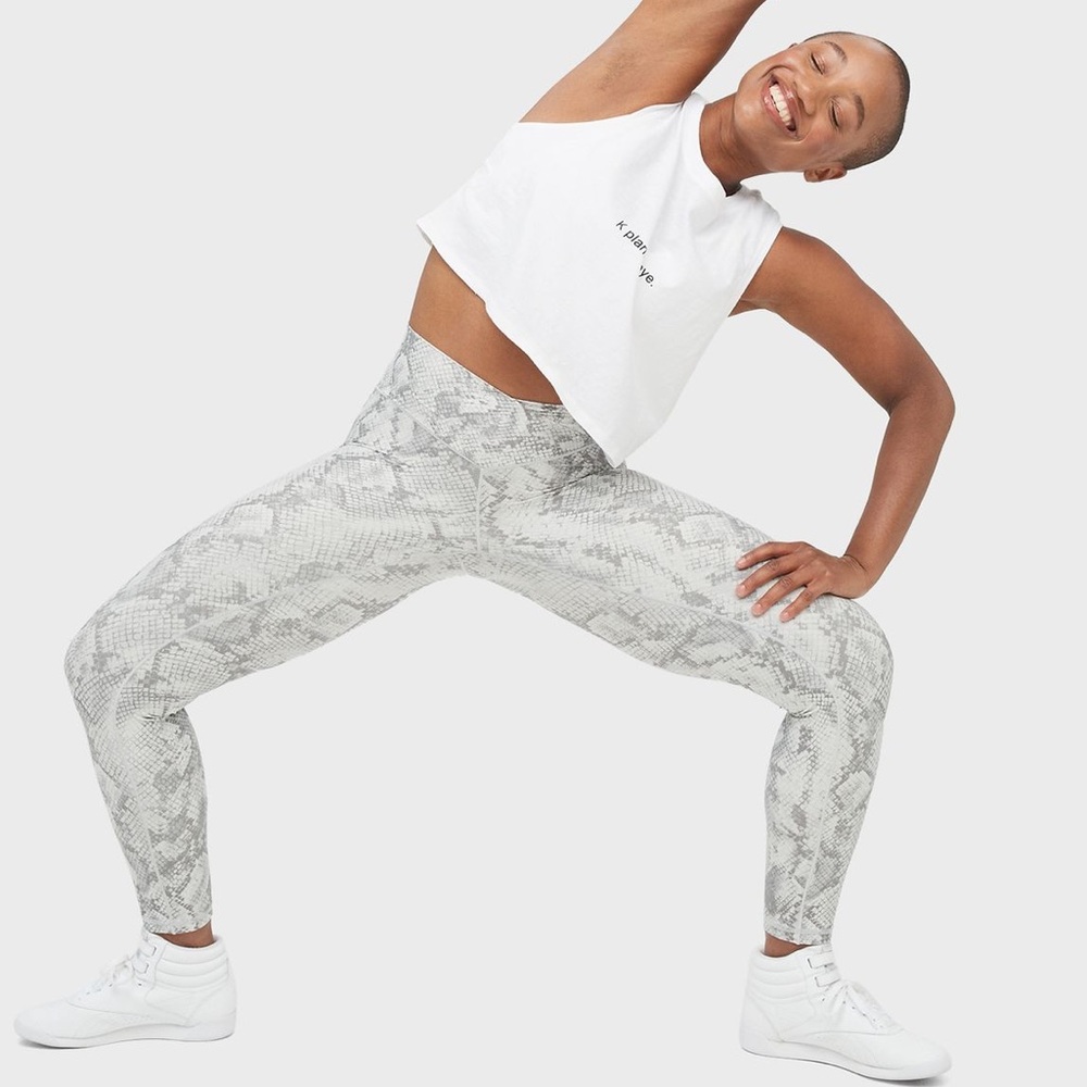 Aerie White Snakeskin Legging (RARE)